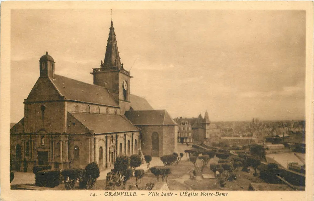 Granville — Oberstadt — Kirche Notre-Dame - Vorderseite