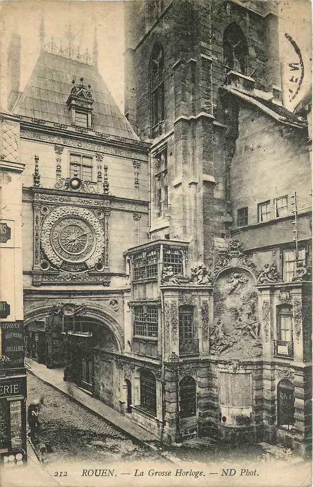 Rouen — A Grande Relógio — ND Fot. n°212 - Frente
