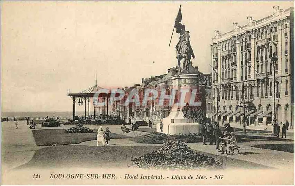 Boulogne-sur-Mer - Hotel Imperium - Meerdamm - NG - Vorderseite