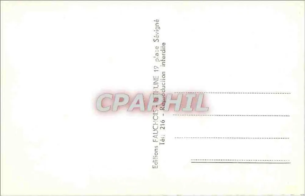 Lille. Der Glockenturm und das Rathaus (nachts) — Fauchois-Sévigné, n°22 - Rückseite