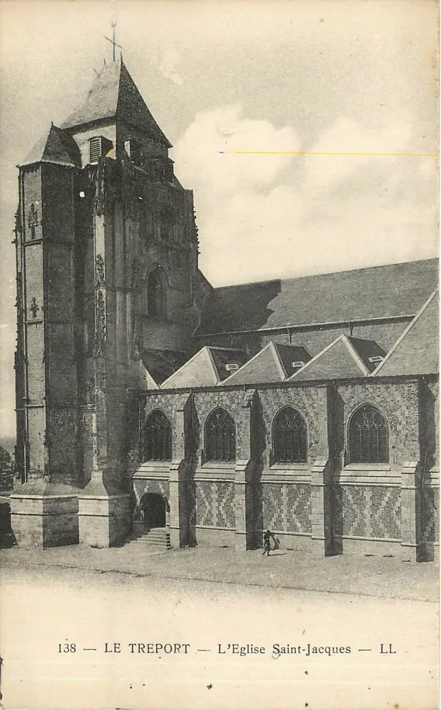 Le Tréport — A Igreja Saint-Jacques — LL, n° 138 - Frente