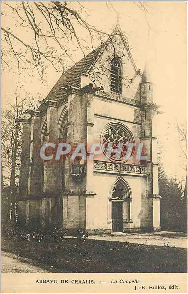 Abadia de Chaalis — A Capela — J.-E. Bulloz, editor - Frente