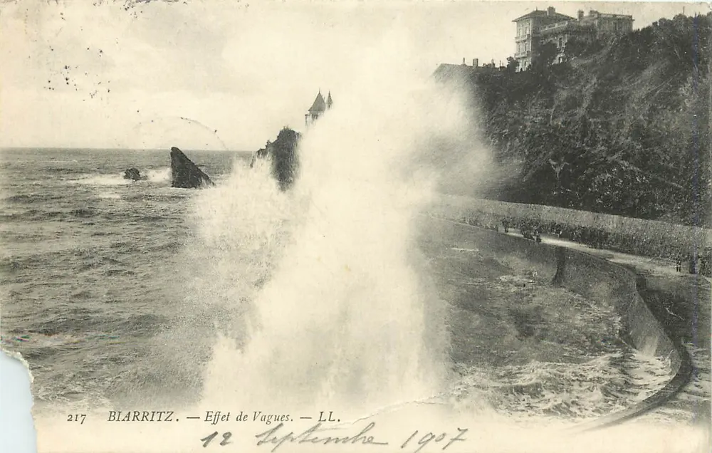 Biarritz — Efekt fal — LL. N° 217 - Awers