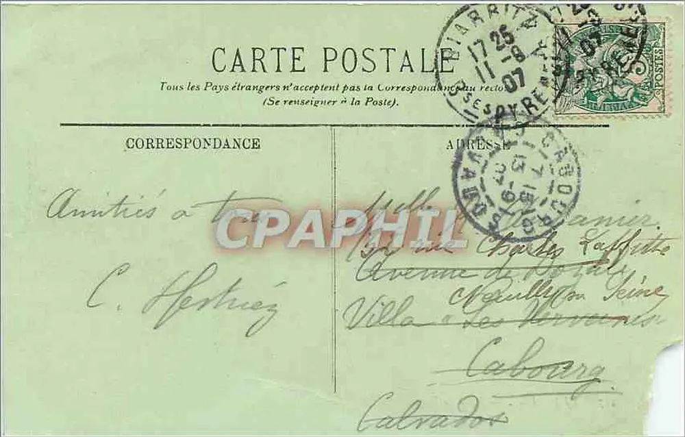 Biarritz — Efekt fal — LL. N° 217 - Rewers