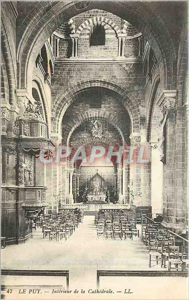 Le Puy — Interior da Catedral — LL. n°47 - Frente
