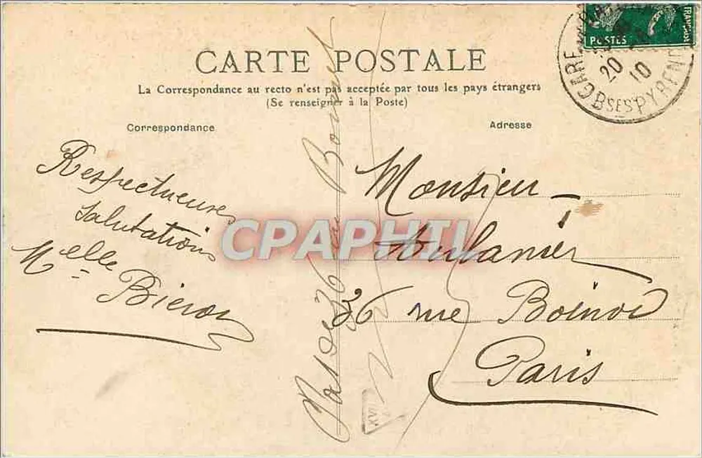 Biarritz - Onda no Boucalot — G. D., Editor - Pardelhan, Foto. — n°34 - Verso