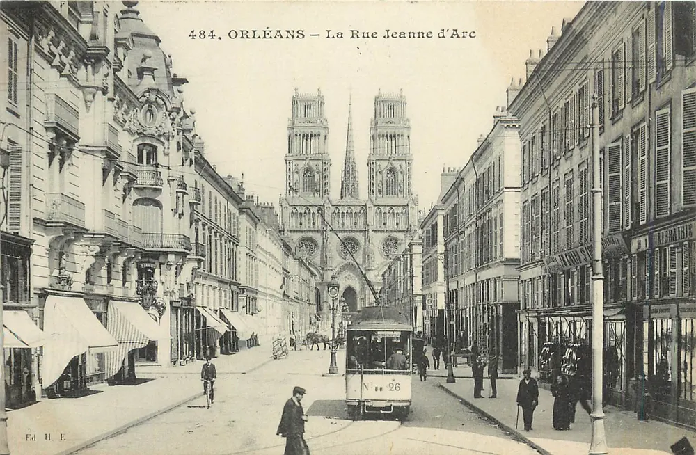 Orléans — La Rue Jeanne d'Arc — Ed H E n°484 - Recto