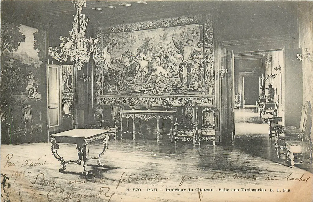 PAU — Intérieur du Château - Salle des Tapisseries — D. T. Edit, N° 579 - Recto