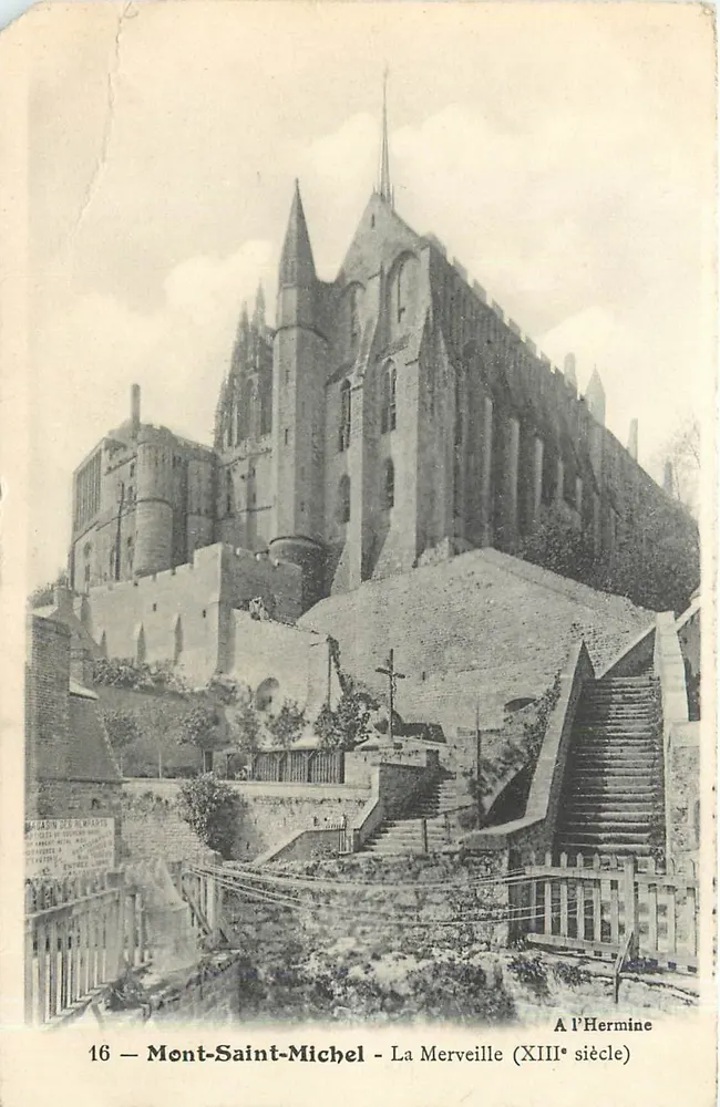 Mont-Saint-Michel — A Merveille (século XIII) — A l’Hermine, n°16 - Frente