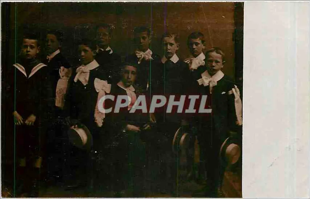 Grupo de crianças em traje de marinheiro — Carta postal interna — Cartas 'AUTO' n°540 - Frente