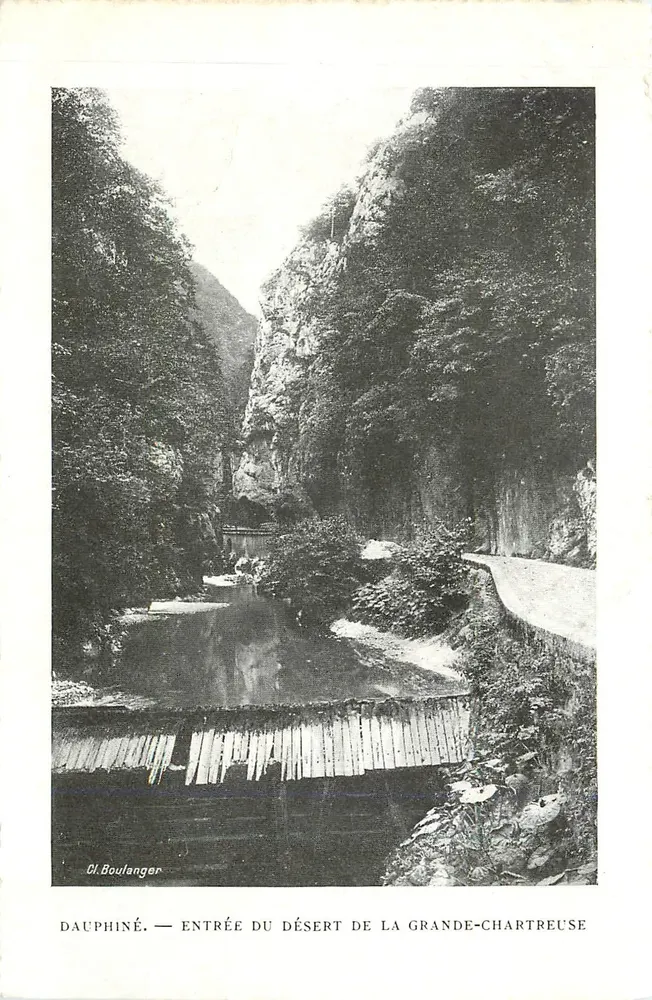 Dauphiné — Entrée du désert de la Grande-Chartreuse — Cl. Boulanger - Recto
