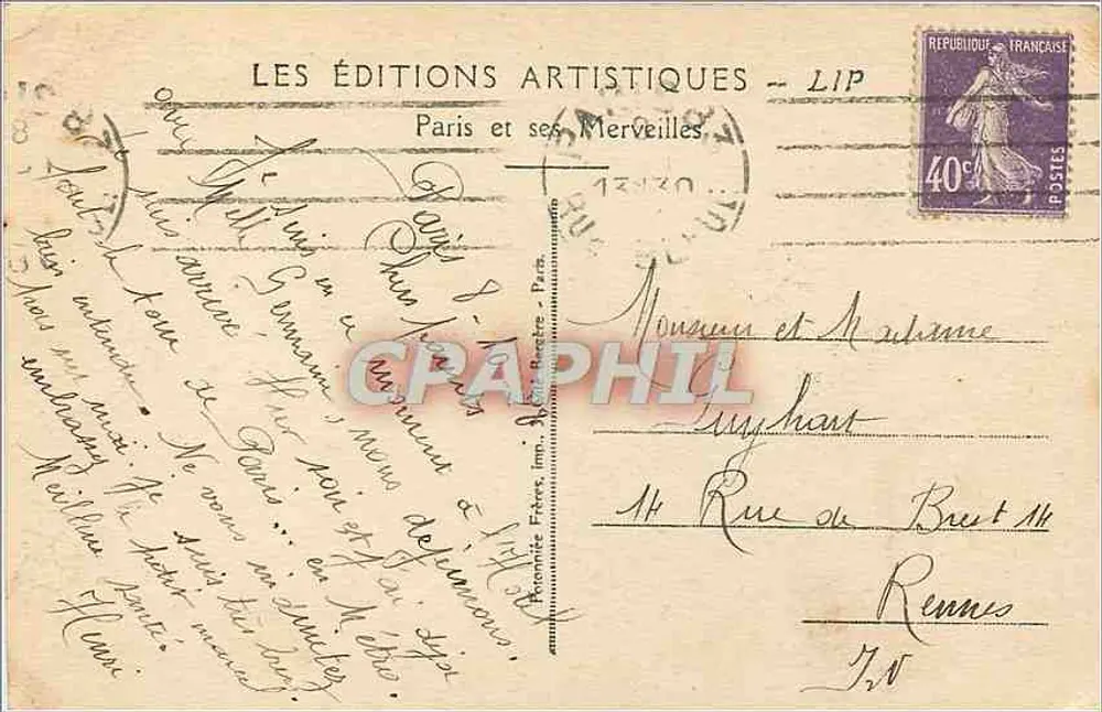Paris. A Madeleine — Editor: Les Éditions Artistiques - LIP - Verso