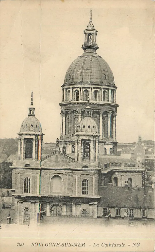 Boulogne-sur-Mer — La Cathédrale — NG, éditeur NG, n° 200 - Recto