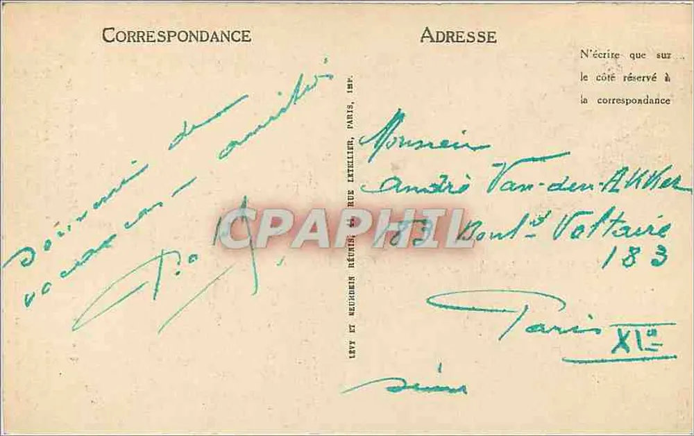 Beauvais — A Relógio Astronômico — A.-L. Vérité, Engenheiro-Construtor - Verso