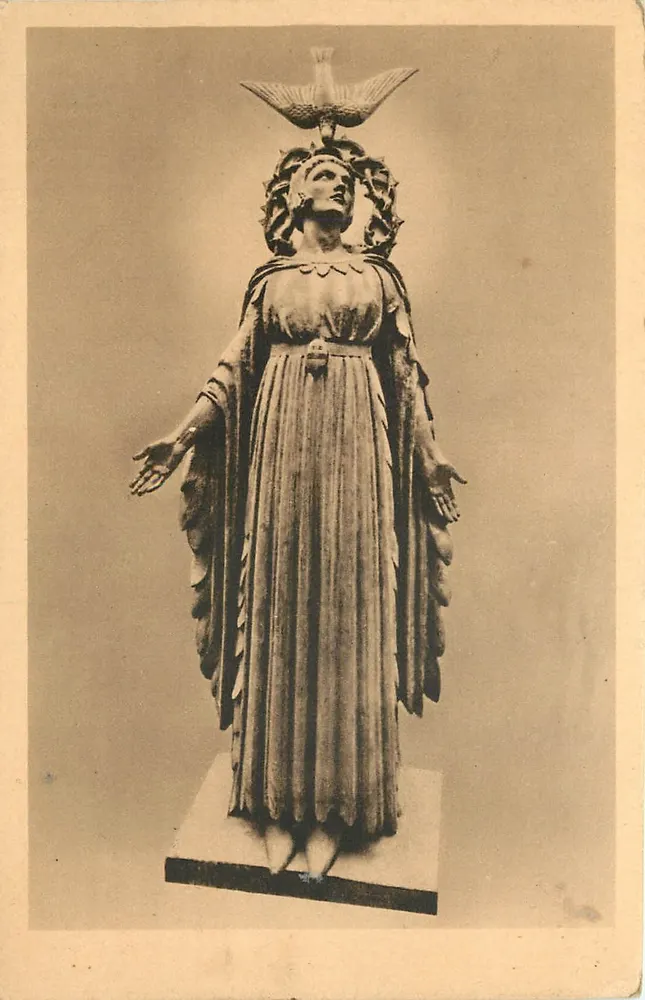 Sint Johanna van Orléans gevangene — Monument in Arras — Maxime Real del Sarte - Voorkant