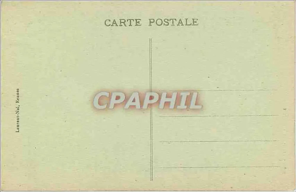 Le Mont-Saint-Michel — Hôtel de la Croix Blanche — éditeur Laurent-Nel, Rennes, n° 2080 - Verso
