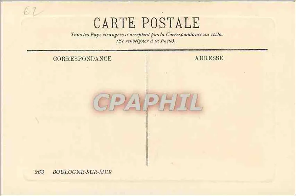Boulogne-sur-Mer — La Porte Goyole — Verlag L.L. - Rückseite