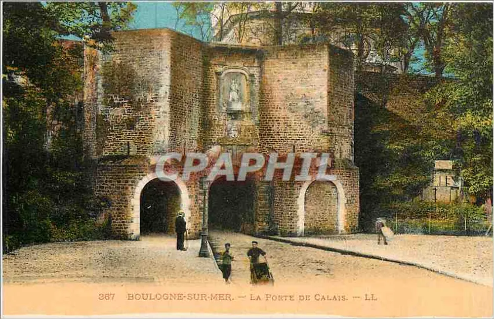 Boulogne-sur-Mer — La Porte de Calais — LL — n° 367 - Recto