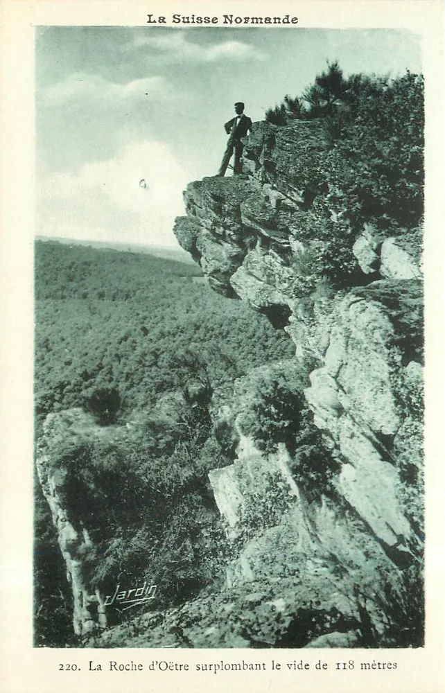 La Roche d'Oêtre — Suiça Normanda — Edição de Arte E. Jardin - Frente