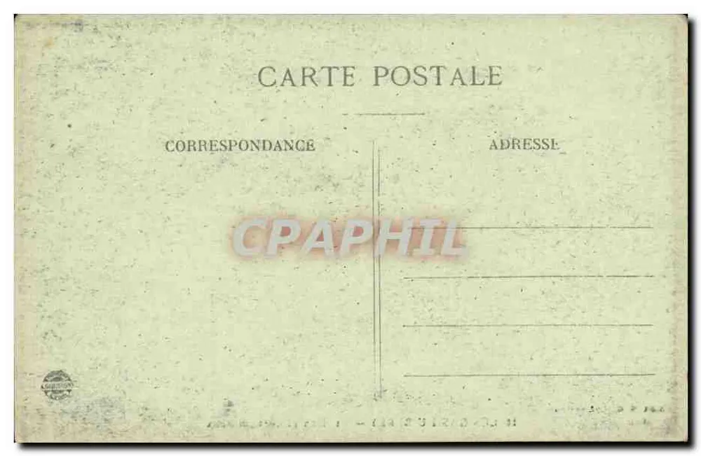Die Gas des Berry — Alt und Dudelsackspieler — Edit. G.G. Chauvauroux - Rückseite