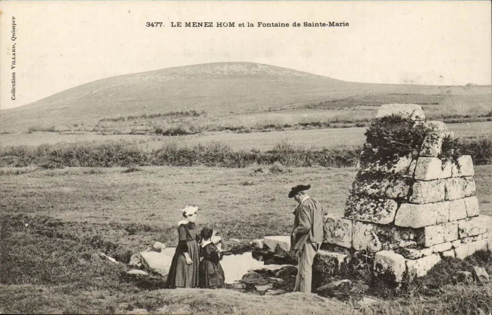 Le Menez Hom und die Fontaine de Sainte-Marie — Quimper — Sammlung Villard, Nr. 3477 - Vorderseite