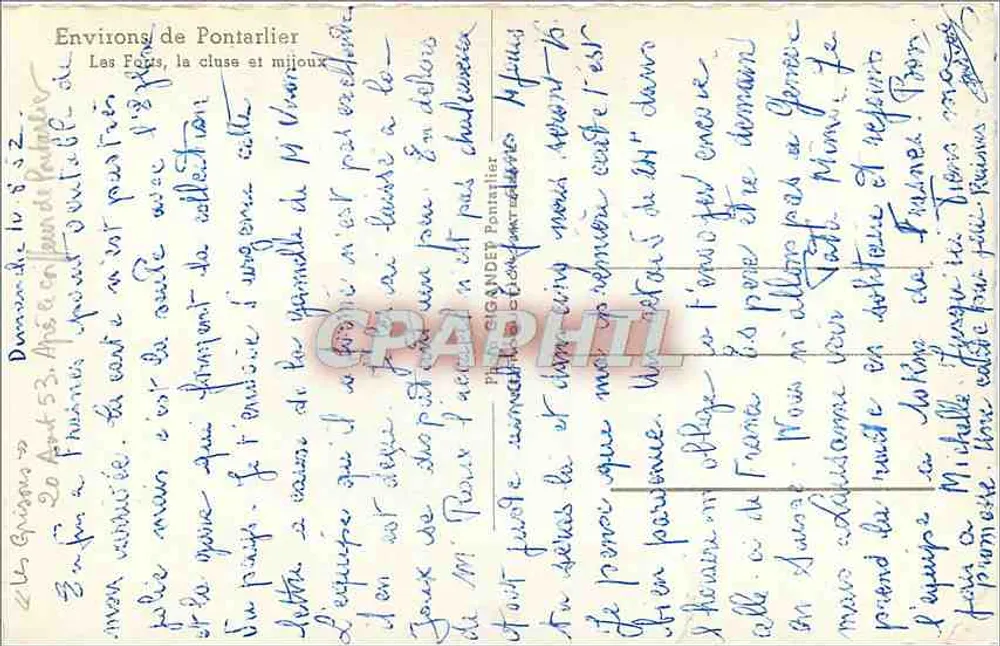 पॉंटार्लियर के आसपास। फोर्ट्स — संख्या 52 - पीछे