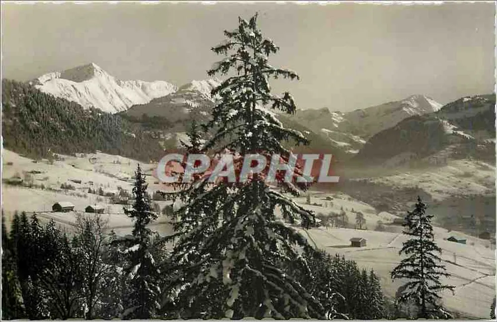 Wildhorn, Wasserngrat, Gifferhorn — vista de montanha nevada — Graphphil - Frente