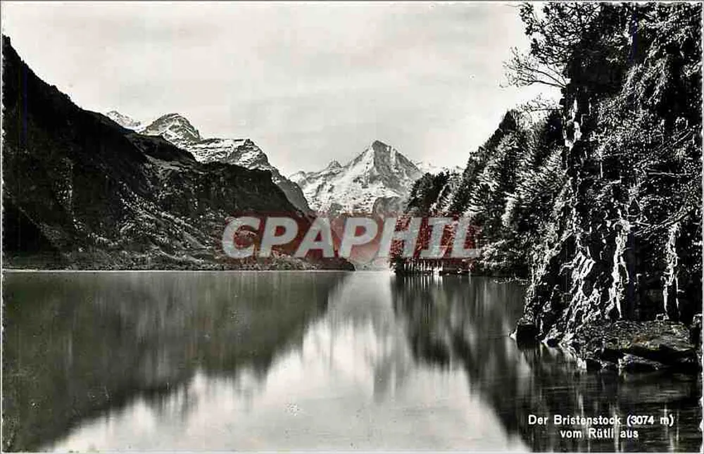 The Bristenstock (3074 m) — View from the Rütli — Photoglob-Wehrill AG, Zürich - Front
