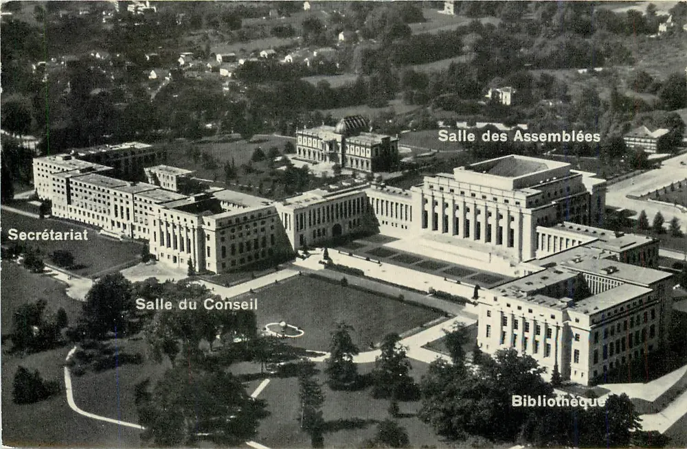 Palácio das Nações Unidas — Genebra — Edições Jaeger n°6177 - Frente