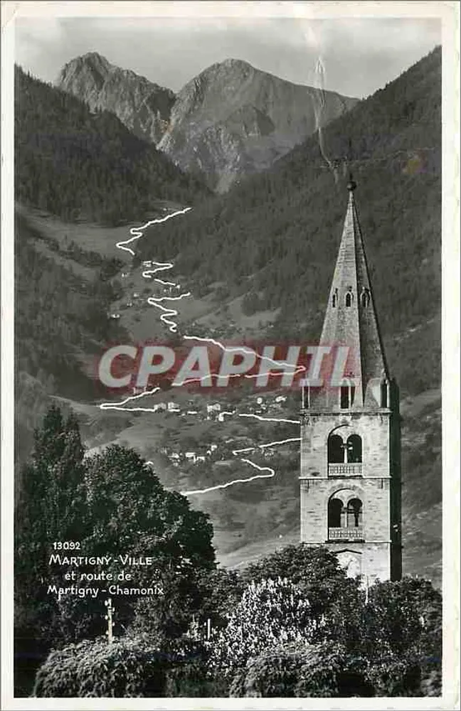 Martigny-Ville en route de Chamonix — Édition Phot. Lausanne, n° 13092 - Voorkant