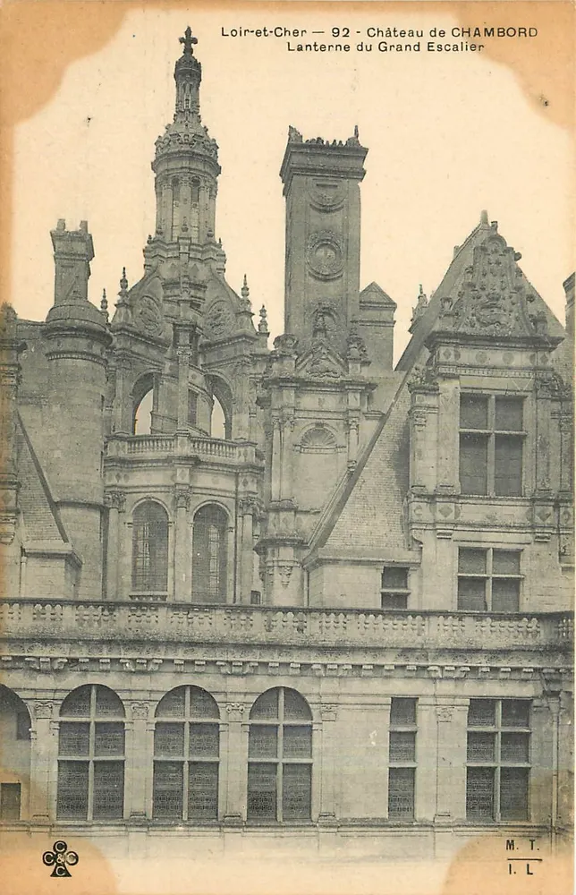 Schloss Chambord — Laterne des Großen Treppenhauses — M.T. I.L. - Vorderseite
