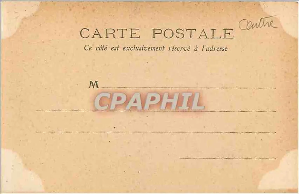 Castelo de BLOIS, o Attique — vista das galerias — Bilhete postal antigo n°105 - Verso