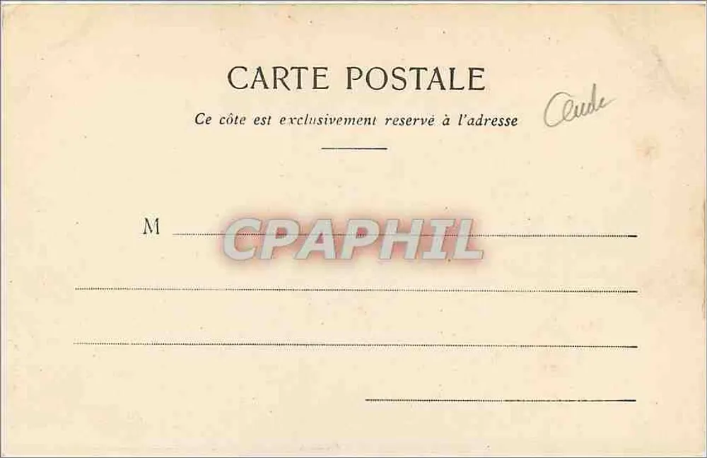 Dreux - Hotel de Ville — editor Ch. Foucault, n°4 - Verso