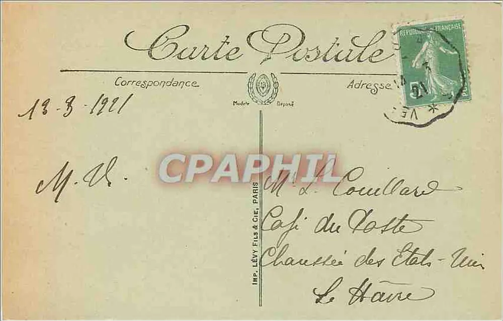 Château de Versailles — La Galerie des Batailles — LL. — Imp. Lévy Fils & Cie, Paris - Verso