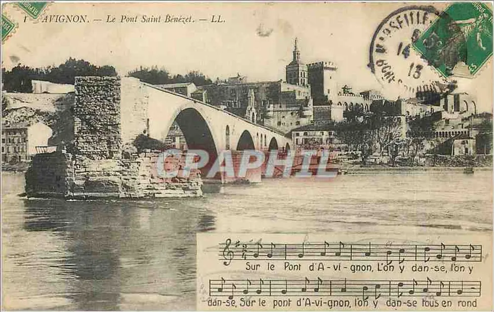Avignon — O Ponte Saint-Bénézet — LL. - Frente