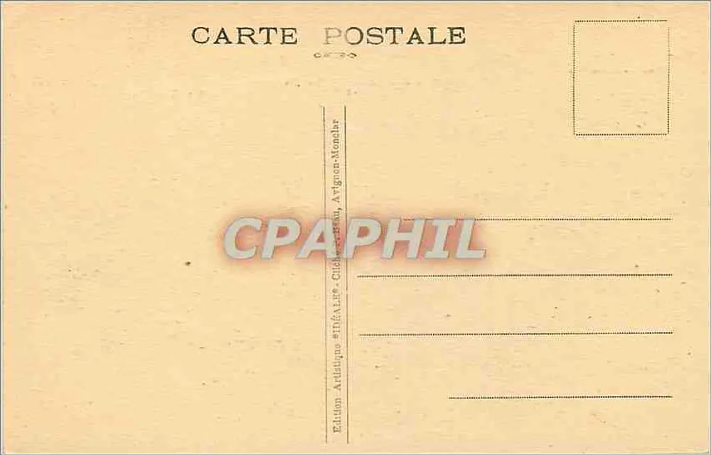Avignon — Palácio dos Papas — Fachada Ocidental — Edição Artística Stidaire, Avignon - Verso