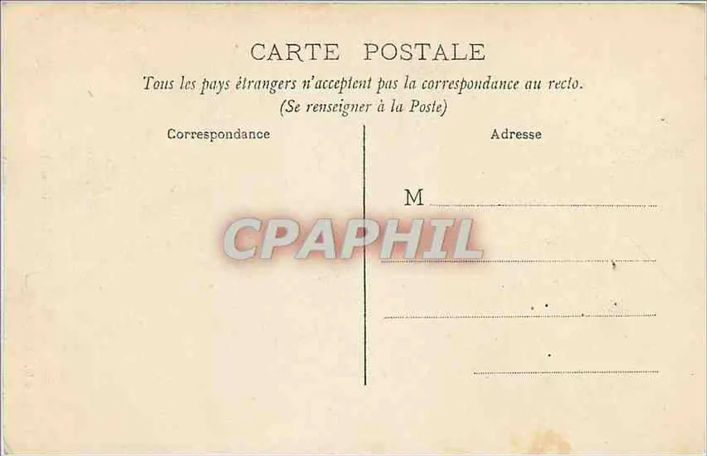 Amiens — Portal Central da Catedral de São Martinho — Clabeaut, editor, n°65 - Verso