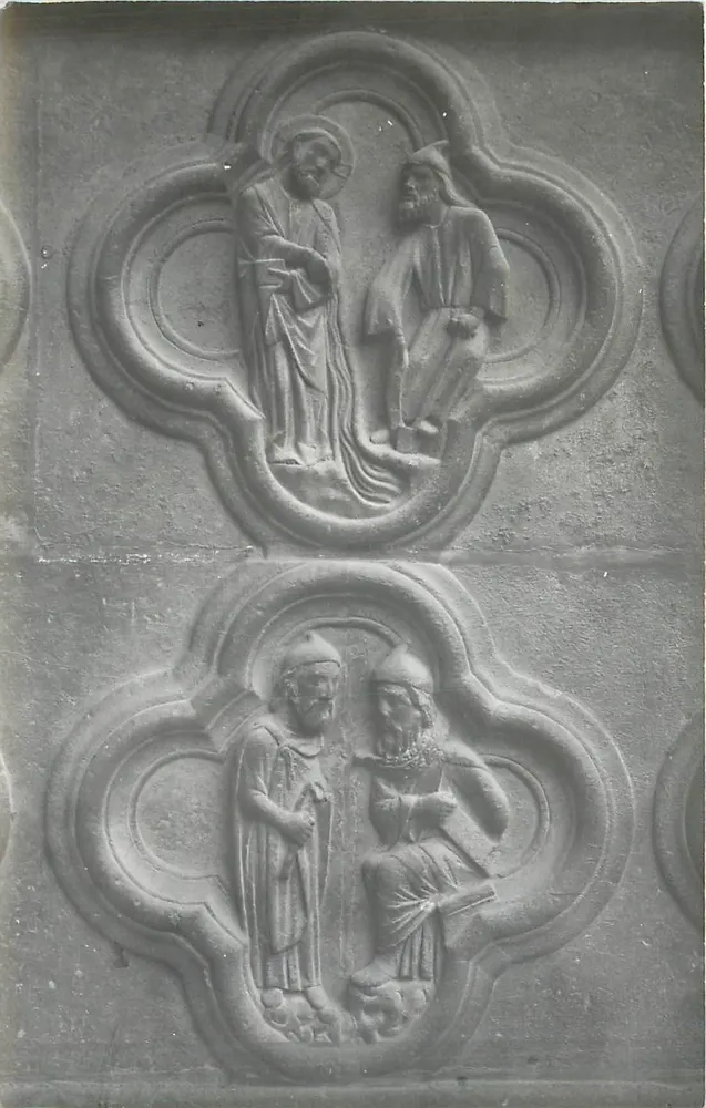Geschnitzte Reliefs — Kathedrale von Amiens — Verlag E. BÉGNAUT, Nr. 1062 - Vorderseite
