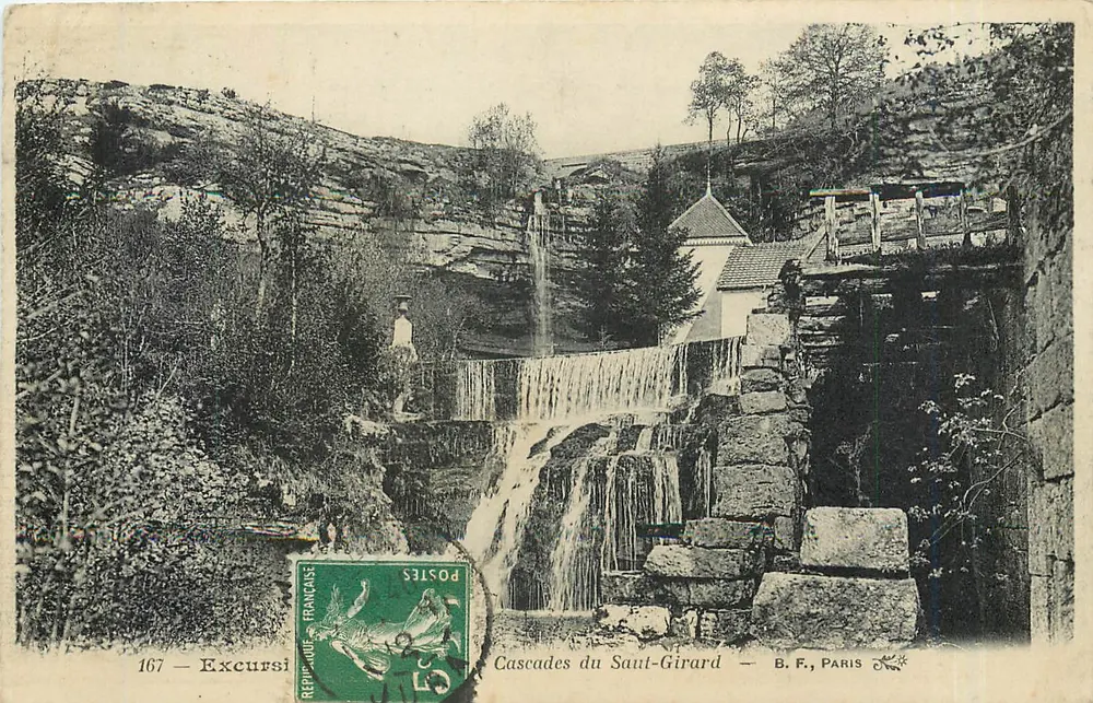 सौट-गिरार्ड के जलप्रपात — बी.एफ., पेरिस - आगे