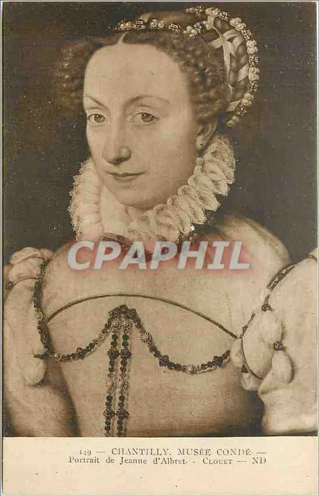Portrait de Jeanne d'Albret — Chantilly, Musée Condé — Clouet — ND - Recto