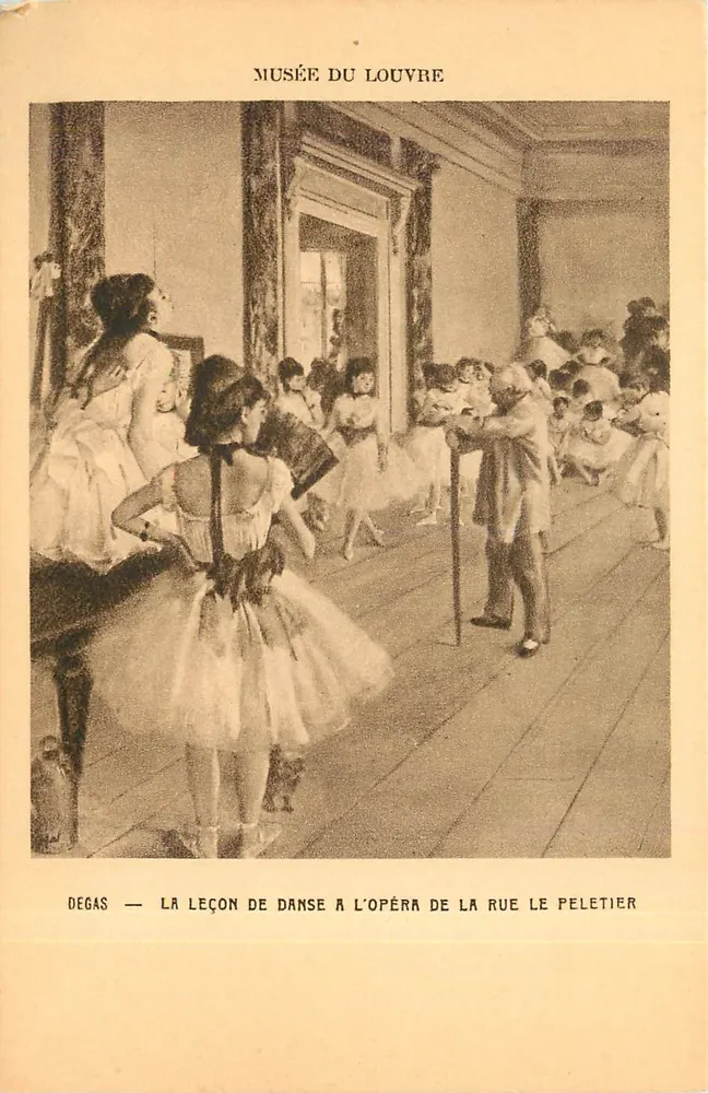 A aula de dança no Opéra da rue Le Peletier — Degas — Museu do Louvre - Frente