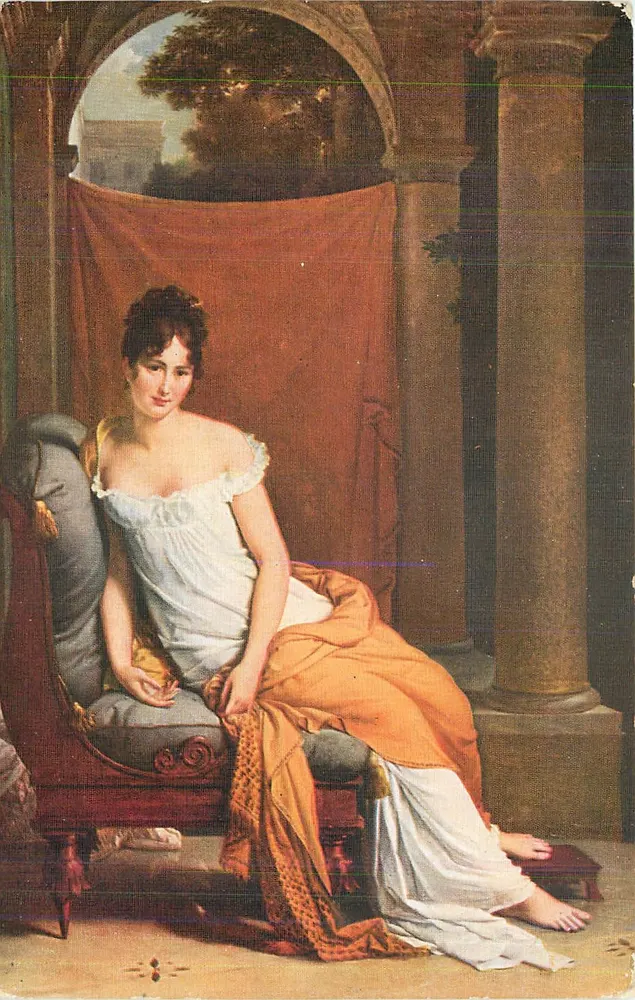 Madame Récamier — Portrait von François-Pascal Gérard (1770-1837) — Musée du Louvre (École Française) n°634 - Vorderseite