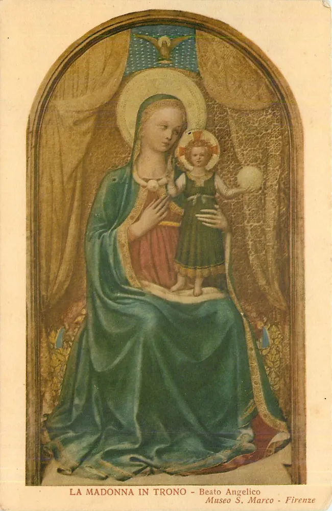Die Madonna auf dem Thron — Beato Angelico — Museo S. Marco - Florenz - Vorderseite