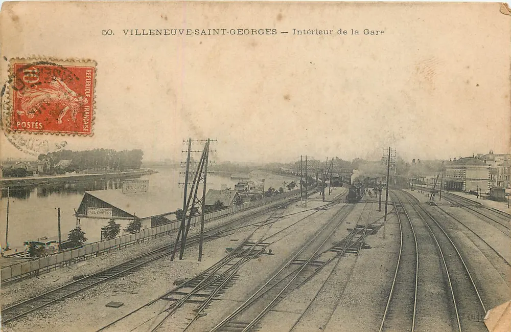 Villeneuve-Saint-Georges — Intérieur de la Gare — Éditeur Paul Cotters, n°50 - Recto