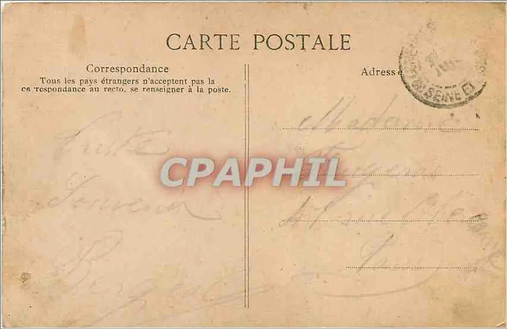 Villeneuve-Saint-Georges — Intérieur de la Gare — Éditeur Paul Cotters, n°50 - Verso
