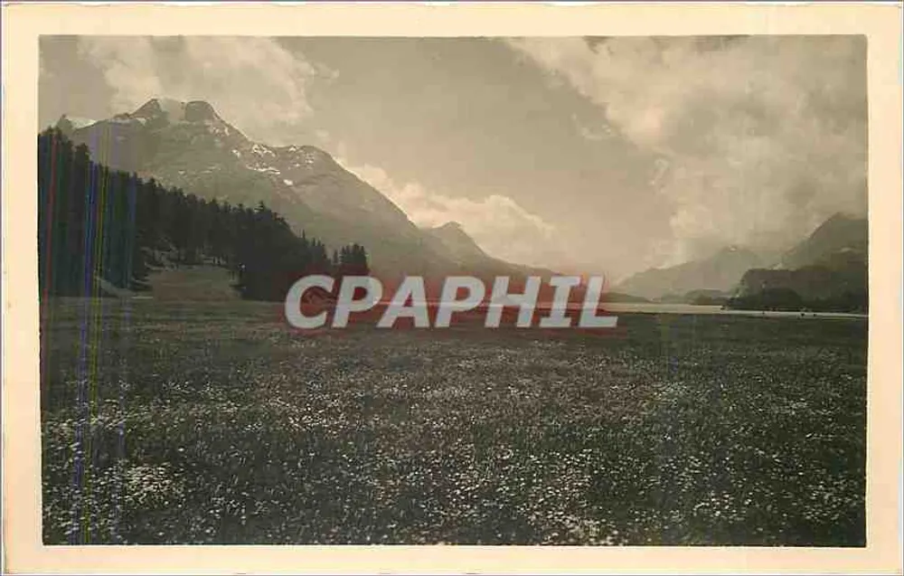 सिल्स इम एंगाडिने — (1812 मीटर एम.ओ.एस.एल.) — सिल्सरसी के ऊपर का दृश्य — फोटोहाउस ई. मीरकैम्पर, सिल्स इम ई. नंबर 24 - आगे
