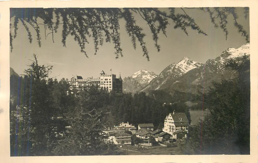 Sils-Maria no Engadino — (1812 m. acima do nível do mar) — Editora: Photohaus E. Meerkämper, Sils i. E. Nr. 62 - Frente