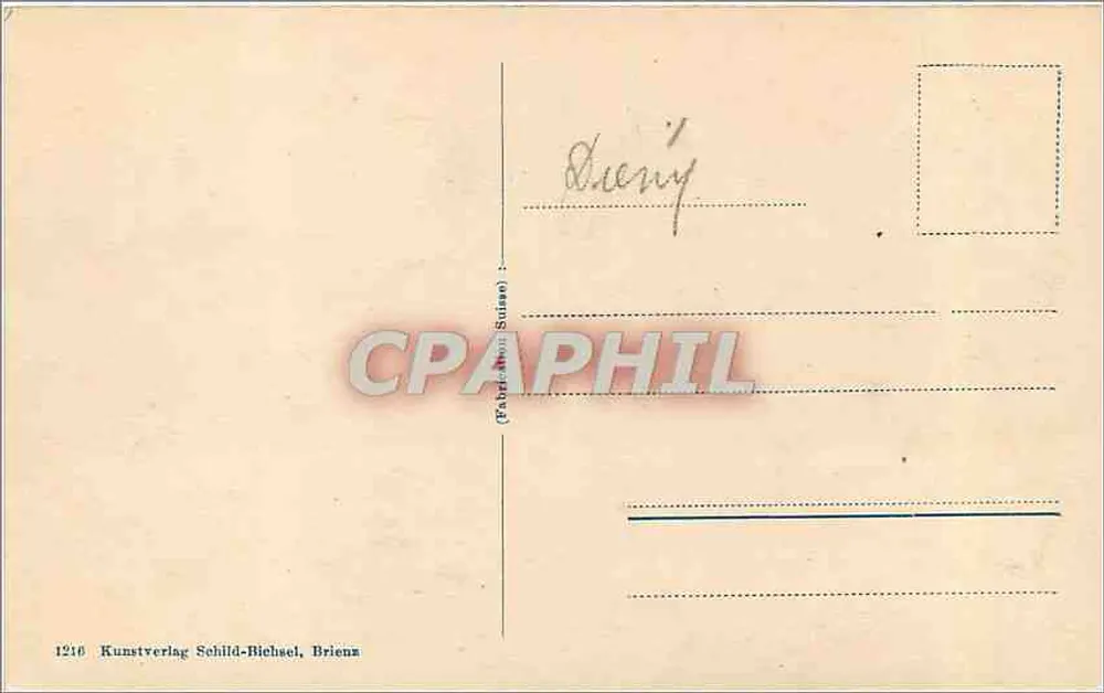 क्लीने शेडिग्ग - जुंगफूरा 4166 मीटर - पैनोरमिक दृश्य - कुंस्टवरलैग स्चिल्ड-रिच्सेल, ब्रिएंज़ नंबर 1216 - पीछे