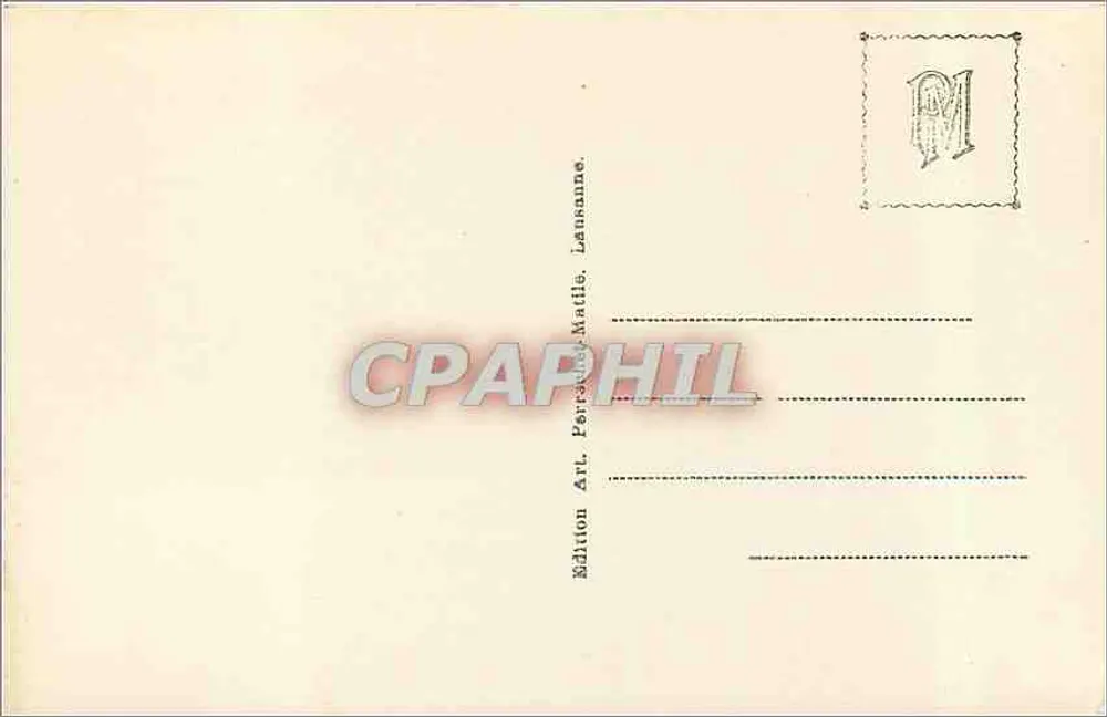 बर्फ के नीचे जंगल — एडिशन आर्ट. पेरार्ड-मैटिल, लांसान — नंबर 2500 - पीछे
