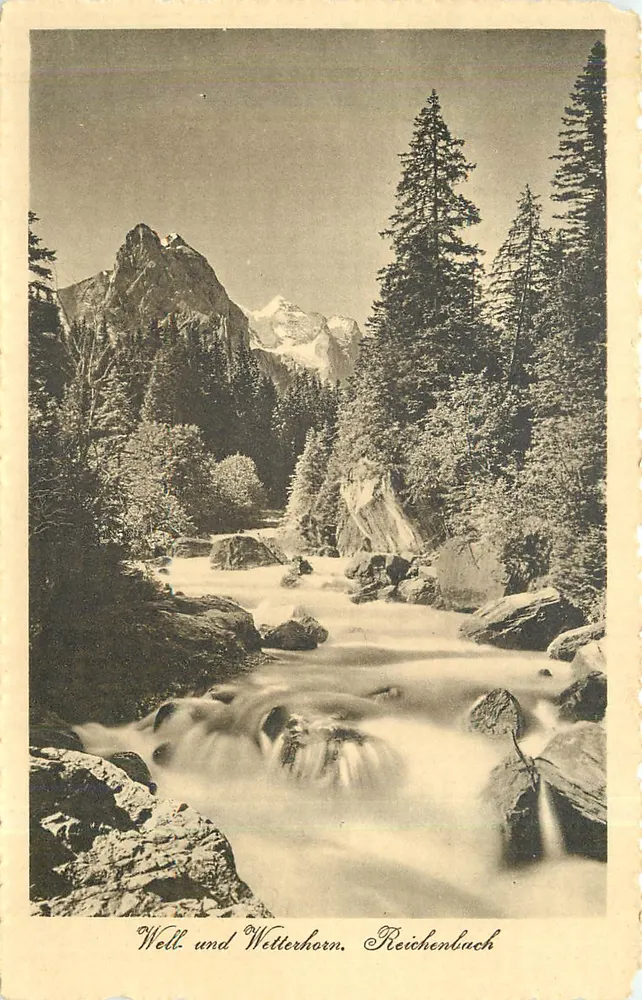 Well en Wetterhorn — Reichenebuch — Kiklar & Co., Bern, Nr. 882 - Voorkant